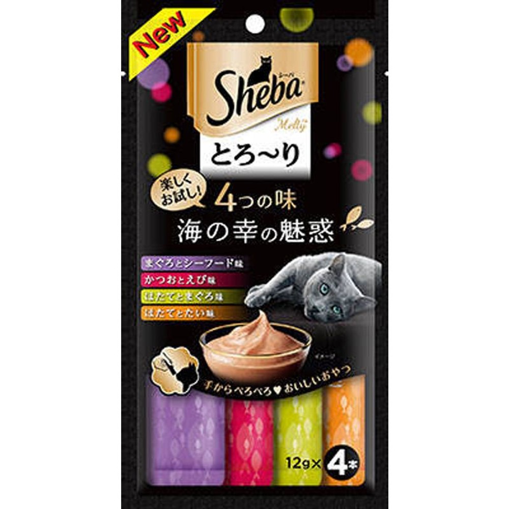 シーバメルティ　4つの味海の幸の誘惑　12ｇ×4Ｐ, 海の幸の誘惑, 12g×4本