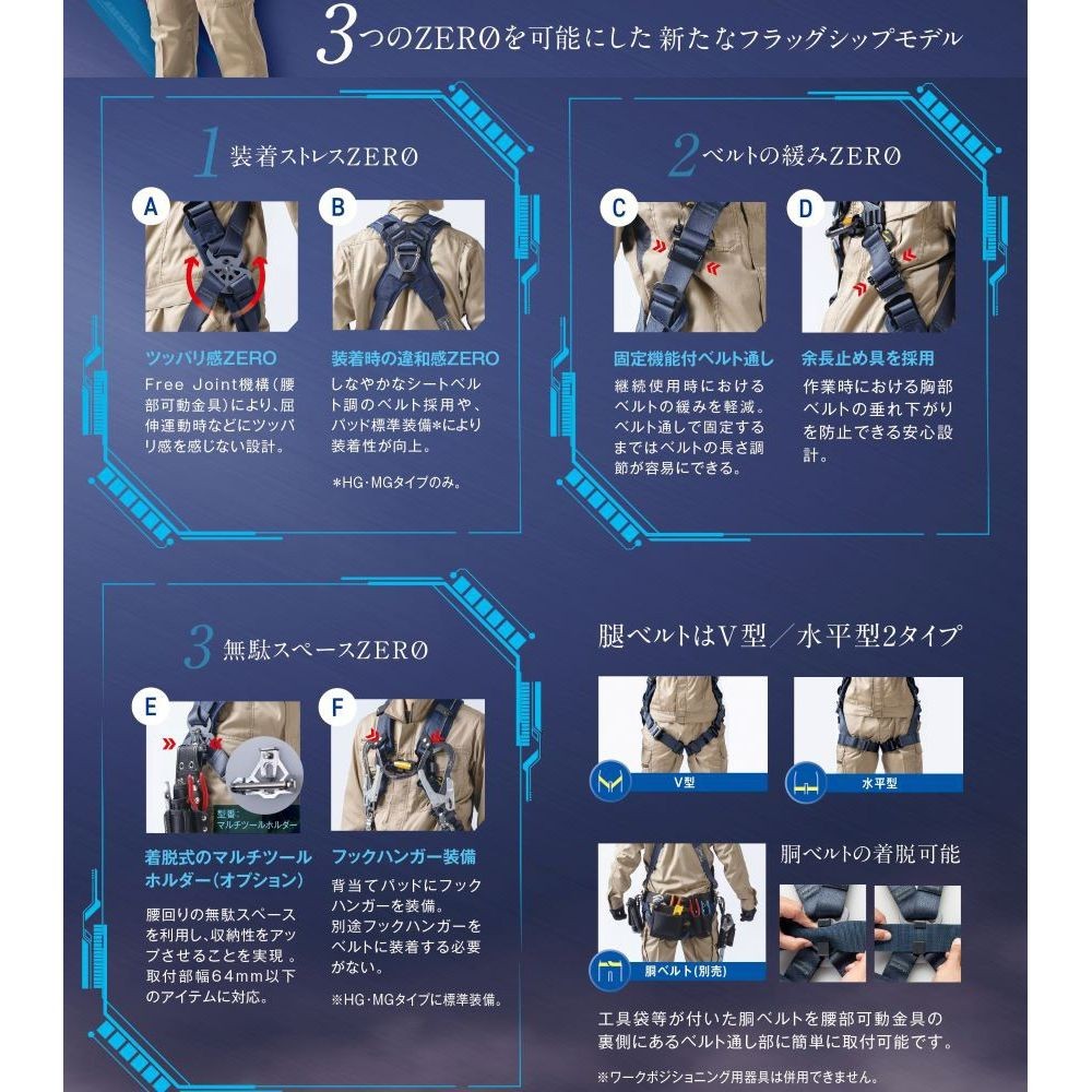 ゼロGハーネス 腿V型SG　本体, その他カラー1, M