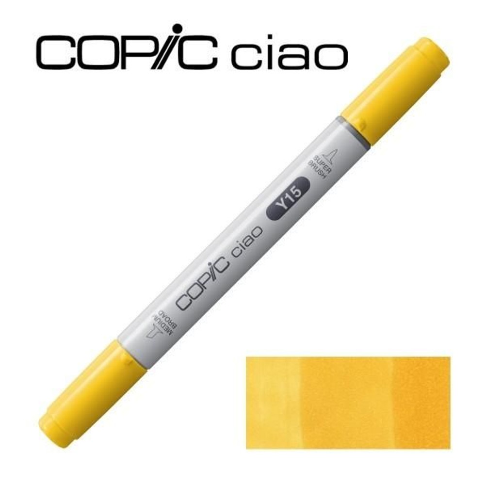 コピックチャオ Y15 カドミウム・イエロー, コピックチャオ Y15 カドミウ, スケッチ
