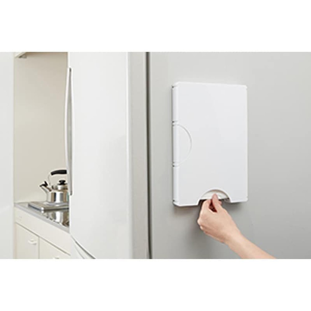 ゴミ袋＆保存袋用ホルダー, ホワイト（L）, Lサイズ