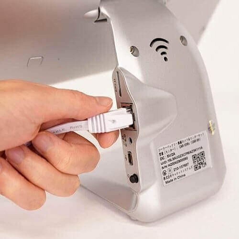 キャロットシステムズ ソーラーバッテリー無線カメラ＆モニターセット CAR-101, カメラ：白　モニター；黒, CARｰ101