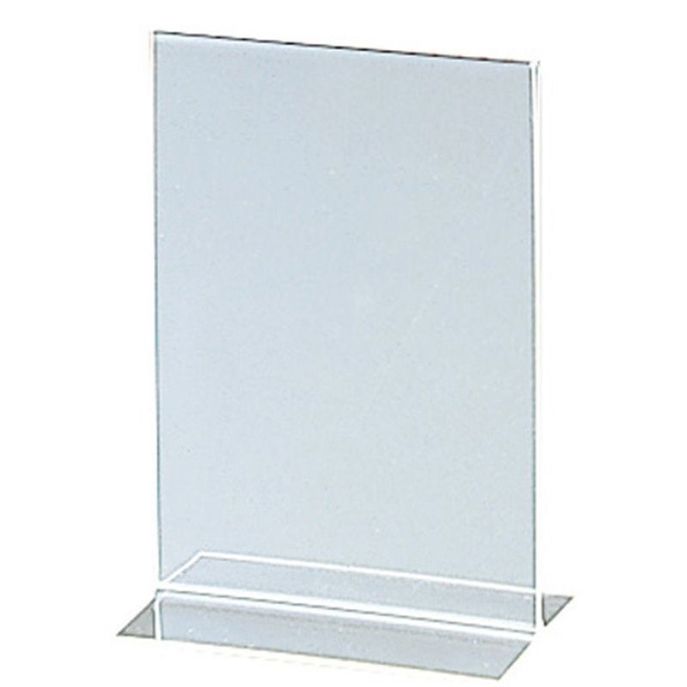 サインスタンド〈両面用〉　A6縦置き, 透明, A6タテ