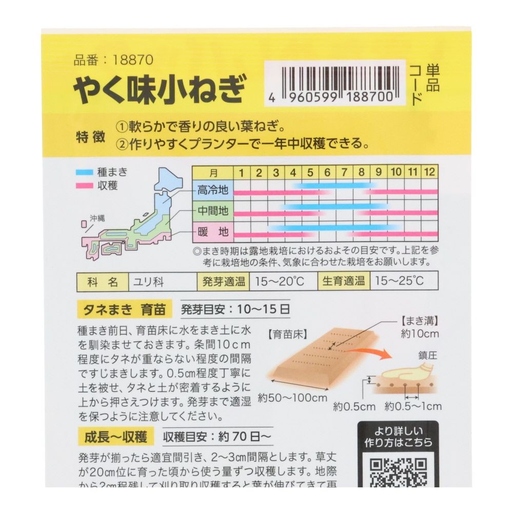 やく味小ねぎ（おためしパック）, 小ねぎ, 1ml