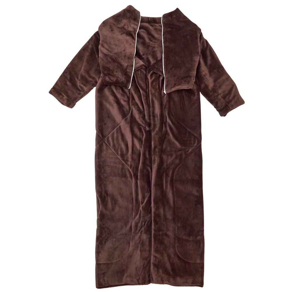 WIZ'A　ウィザ　袖付きかぶれる毛布　ブラウン, ブラウン, シングルサイズ