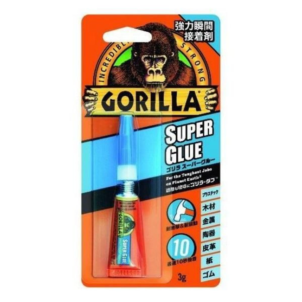KURE 呉工業 ゴリラスーパーグルー 3g No.1771 強力瞬間接着剤, 透明, 3g