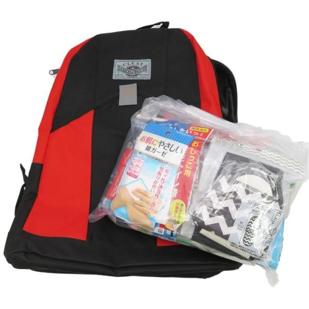 丸山製作所 簡易防災31点セット, ブラック,  幅38&times;高さ55&times;マチ20