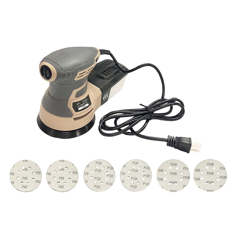 ウイザ WIZ'A ランダムサンダー125ｍｍ　ＷＡーＲＳ125, ベージュ, 300W