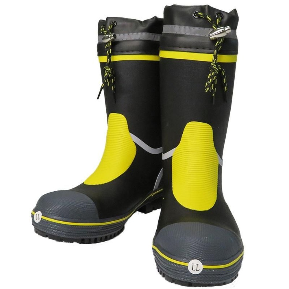 踏み抜き防止鉄板入りセーフティブーツ　ショート, ＢＫ／ＹＥ（Ｍ）, Ｍ