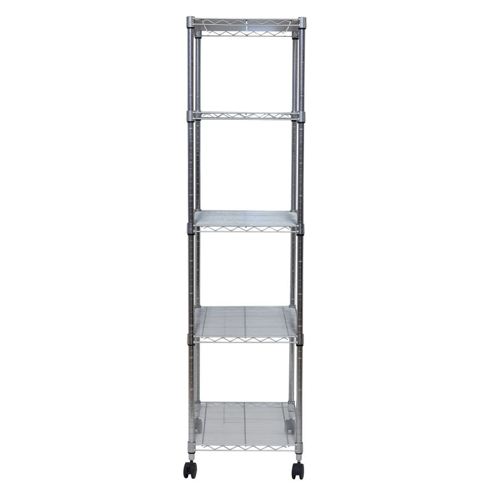 スチールラック 幅75cm 5段 ルミナスホームラック NLH7618-5, シルバー, 5段
