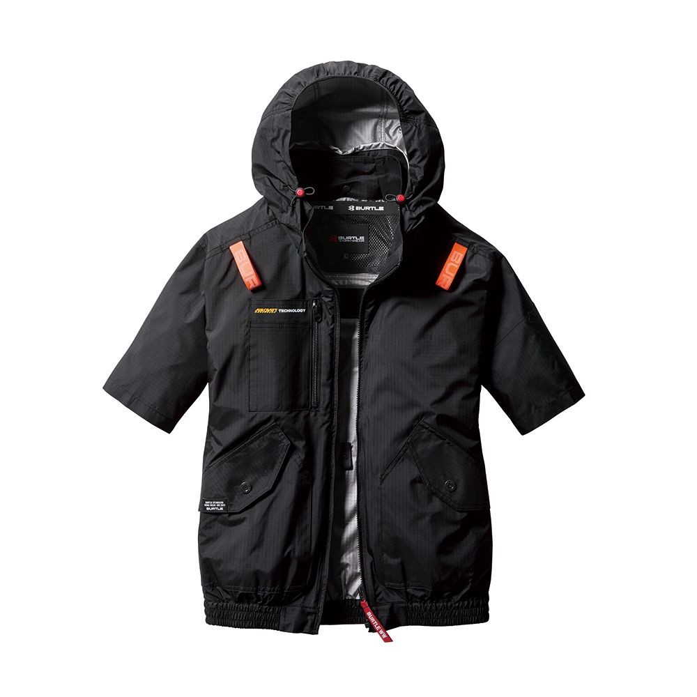 BURTLE AIRCRAFT バートル エアークラフト AC2076 ブラック, ブラック, Mサイズ