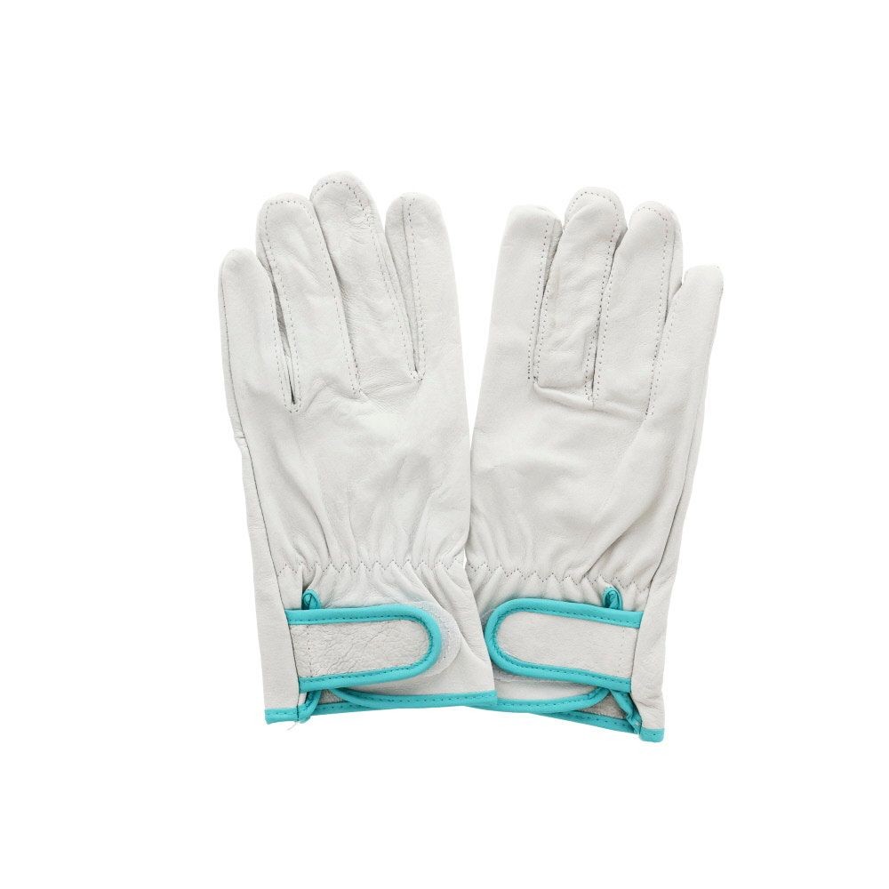 豚革　着脱テープ付手袋　1双入り, ホワイト（M), Mサイズ