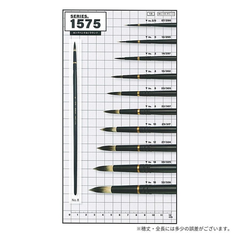 インターロン油彩筆 1575 ラウンド 2/0号, インターロン油彩筆 1575, ラウンド 2/0号