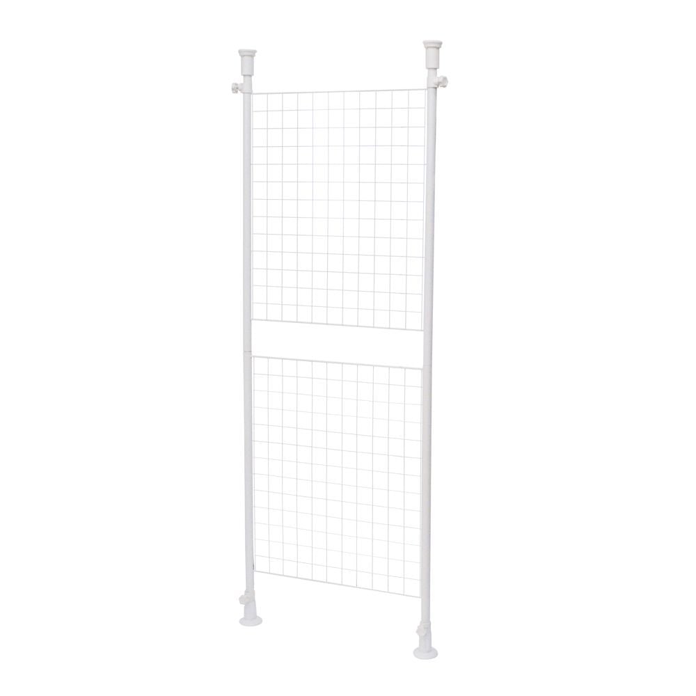 パーテーション60ホワイト, ホワイト, 幅64cm&times;奥行7cm&times;高さ168~288cm