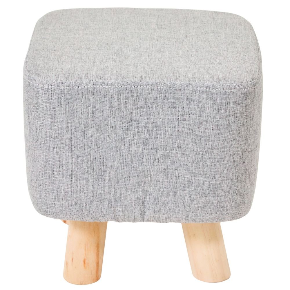 木脚ミニスツール　四角, ネイビー, 四角