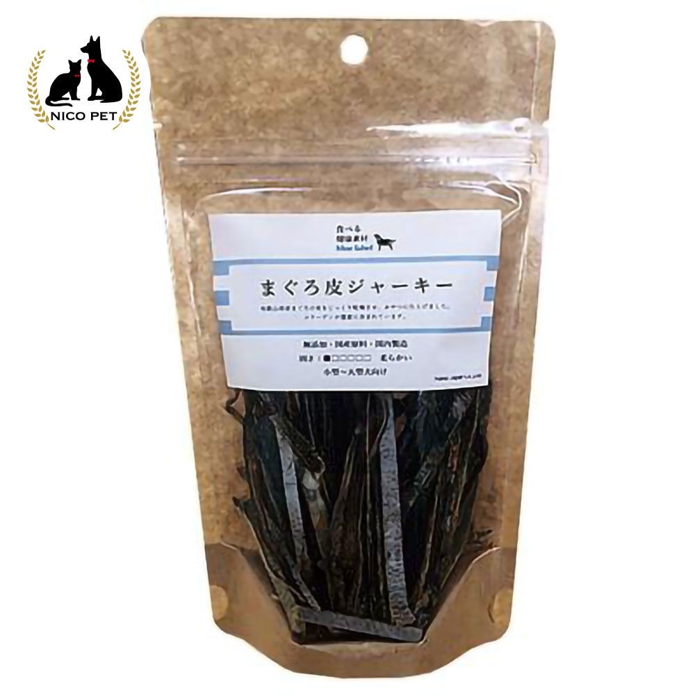 ファイブワン 食べる健康素材 那智勝浦産 まぐろ皮ジャーキー 愛犬用 35g, まぐろ皮, 35g