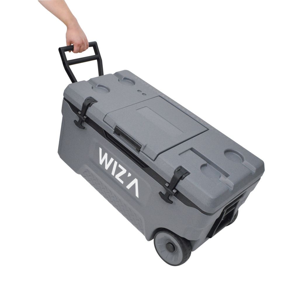 ウィザ WIZ'A 5DAYS　クーラー　キャスター付  75L, ダークグレー, 75L