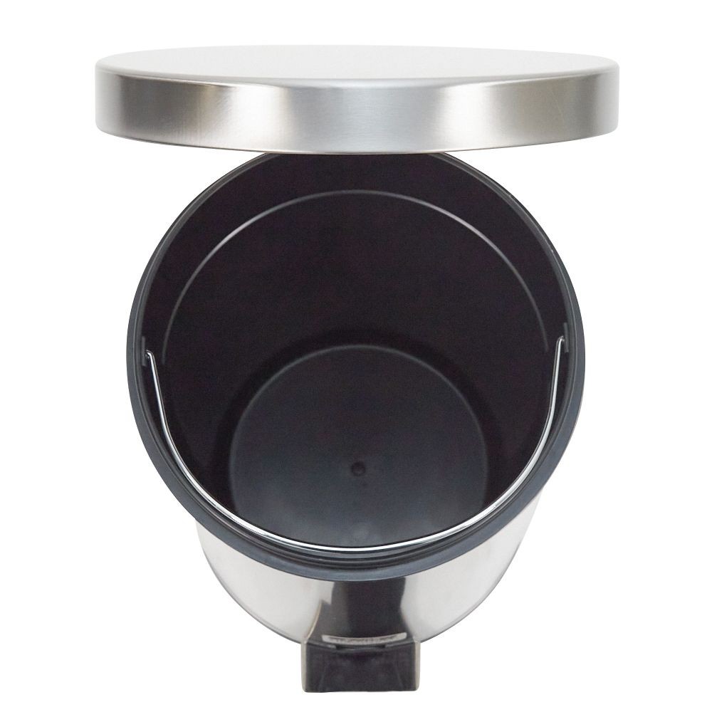 ステンレスペダルペール, シルバー（5.0L）, 5.0L