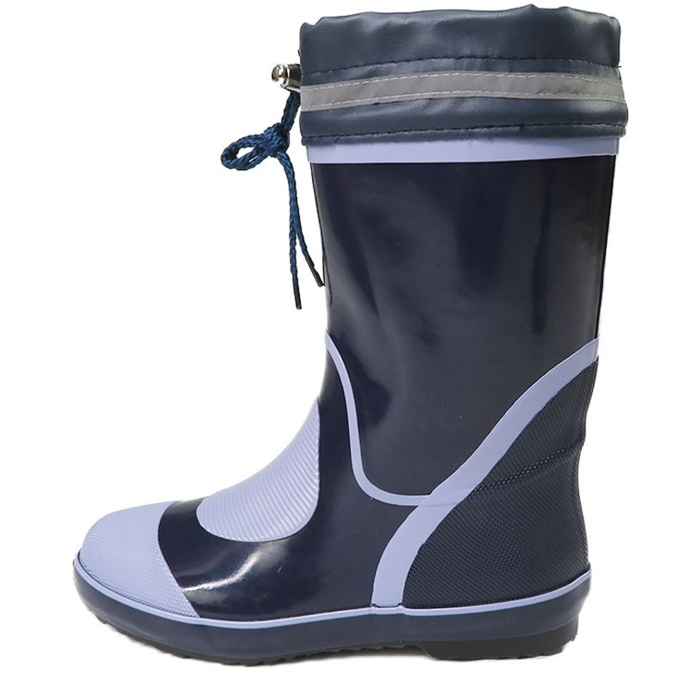 泥が詰まりにくい靴底の婦人カラーブーツ, ネイビー（23.0）, ２３．０ｃｍ