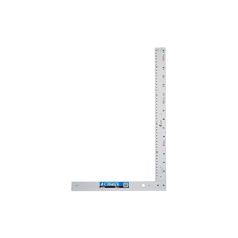 丸ノコガイド定規 エルアングル50cm 併用目盛 取手なし, 77858, 50cm