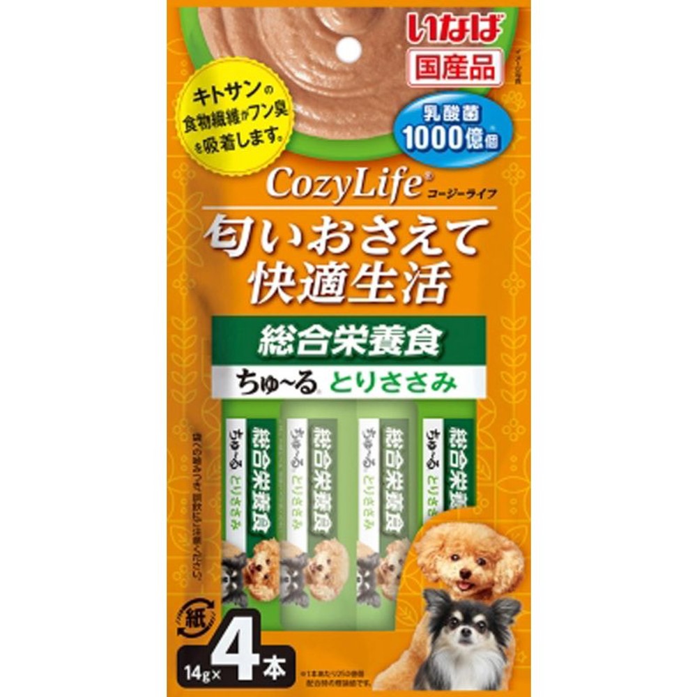 いなば　ＣＬちゅーる総合栄養食ささみ　14ｇ&times;4本, とりささみ, 14g&times;4本