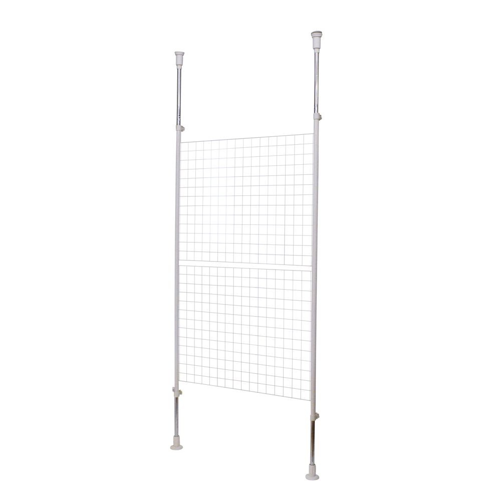 パーテーション85 ホワイト, 白, 幅89cm&times;奥行7cm&times;高さ168~288cm