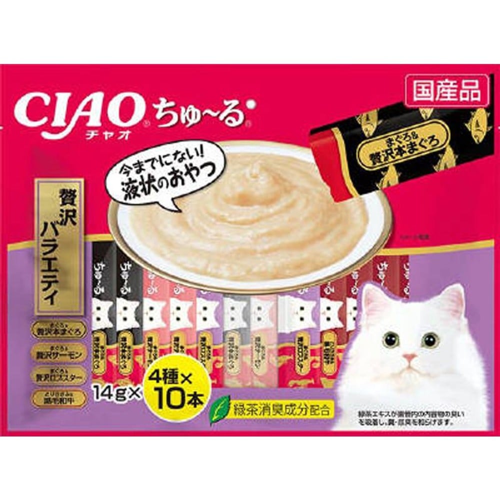 ちゅ〜る　40本入り　贅沢バラエティ, 贅沢バラエティ, 14g&times;40本