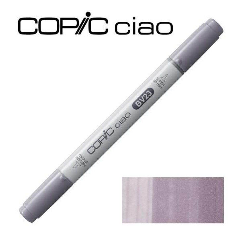 コピックチャオ BV23 グレイッシュ・ラベンダー, コピックチャオ BV23 グレイ, スケッチ