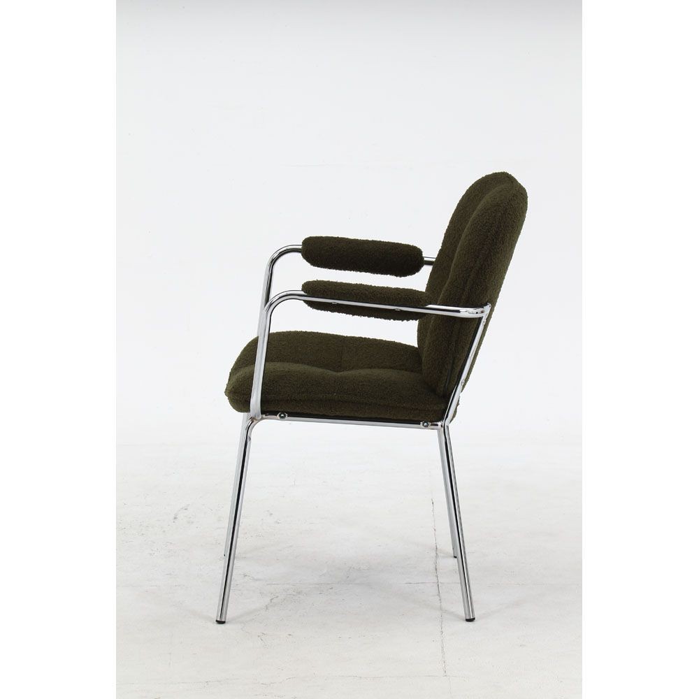 不二貿易 ダイニングチェア　ルル　ＫＨ【メーカー直送・代引不可】, カーキ, 幅550mm&times;奥行600mm&times;高さ810mm