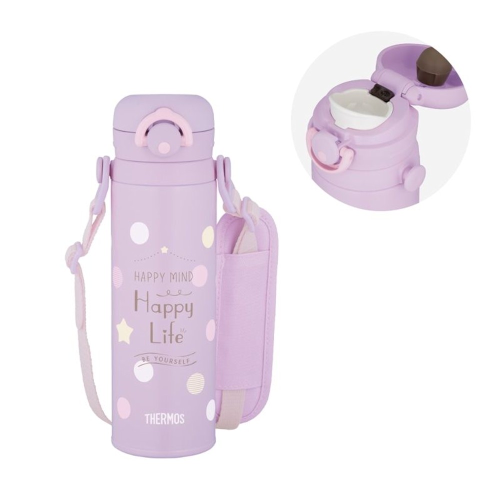 サーモス　真空断熱キッズケータイマグ　ＪＰＦー５００　ＰＬーＰ, パープルピンク, 0.5L