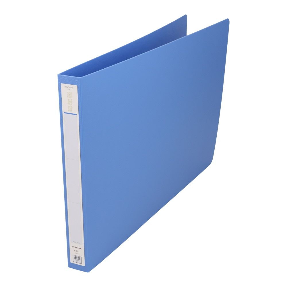 リヒト　パンチレスファイル　　　Ａ4Ｅ　Ｆ―371, ブルー, A4E