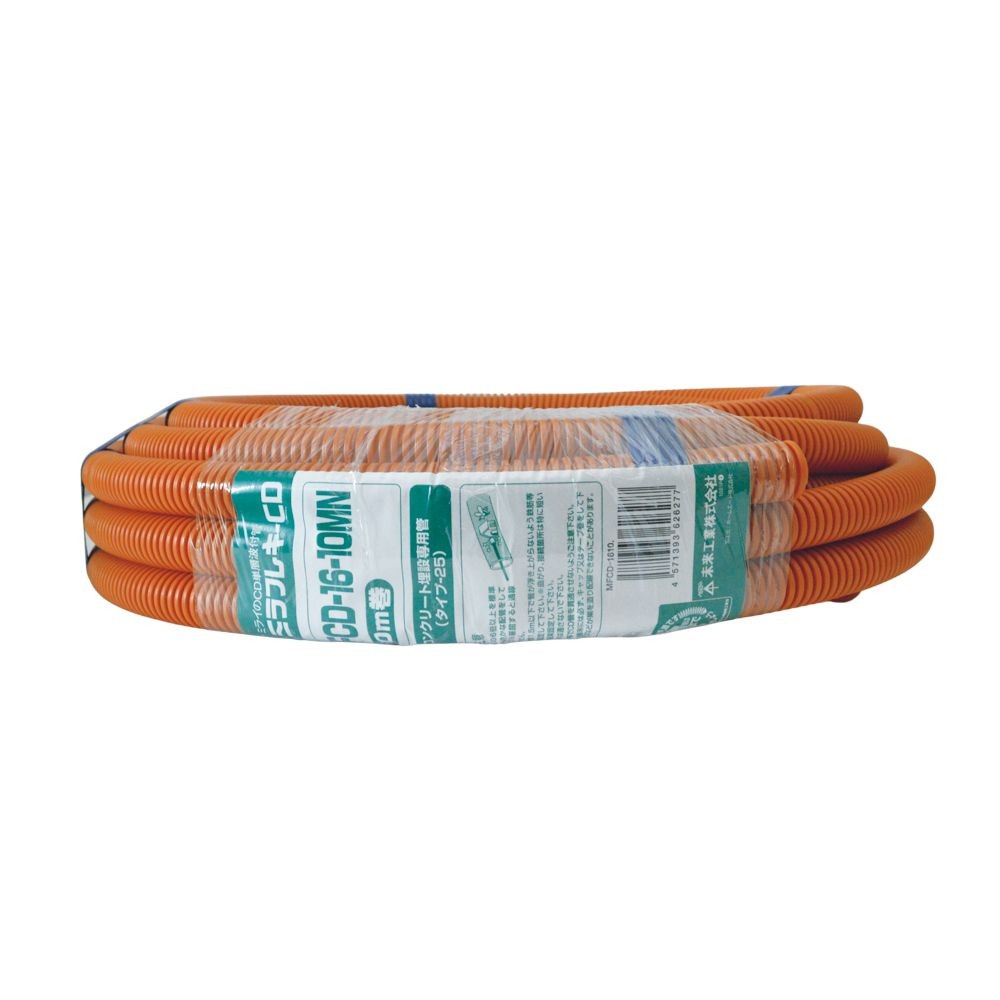 未来 CD管 オレンジ 10m MFCD-1610, オレンジ, 10m巻