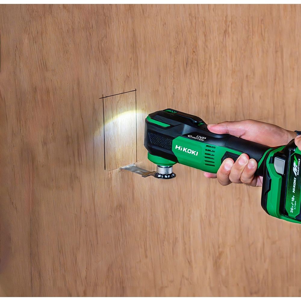 ハイコーキ　HIKOKI １８Ｖマルチツール（蓄電池１個、充電器付き） CV18DA (XPZ), グリーン, CV18DA (XPZ)