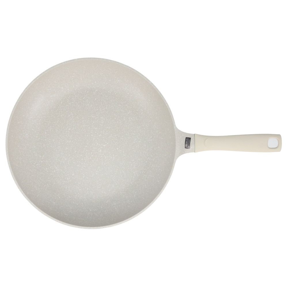 ウィザ WIZ'A　汚れが落としやすい軽量ＩＨフライパン, クリーム(20), 20cm