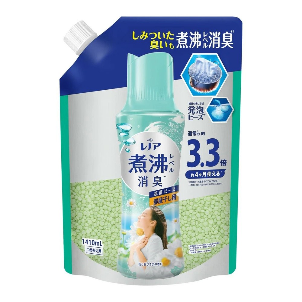 レノア　煮沸レベル消臭　抗菌ビーズ　部屋干し　詰替　超特大　１４１０ｍｌ, 部屋干し用, 1410ml
