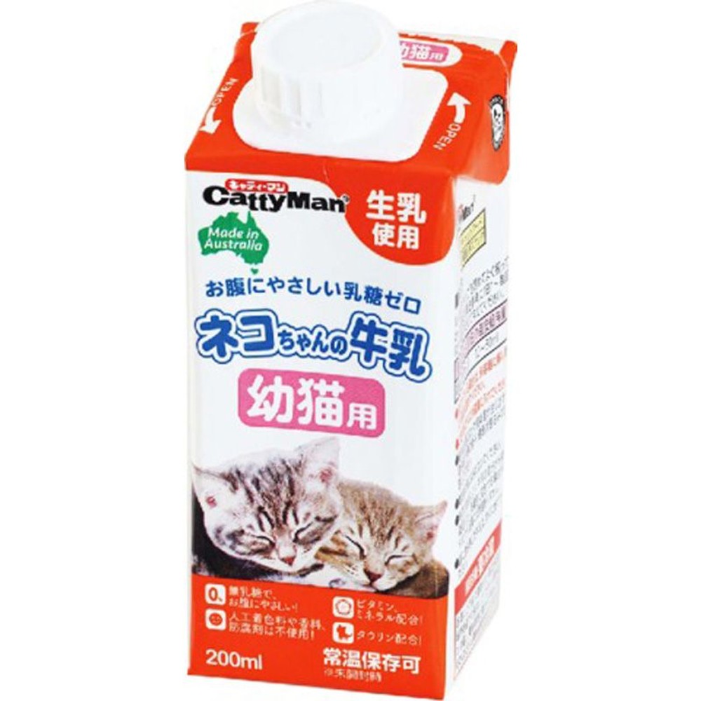 ドギーマン　ネコちゃんの牛乳　幼猫用　200ｍｌ, 幼猫用, 200ml