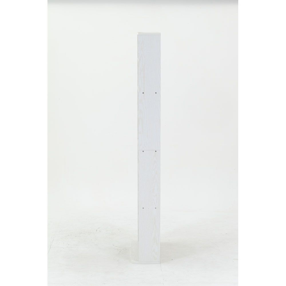 不二貿易 大容量スリム書棚　６０幅　オークＷＨ【メーカー直送・代引不可】, ホワイト, 幅600mm&times;奥行225mm&times;高さ1800mm