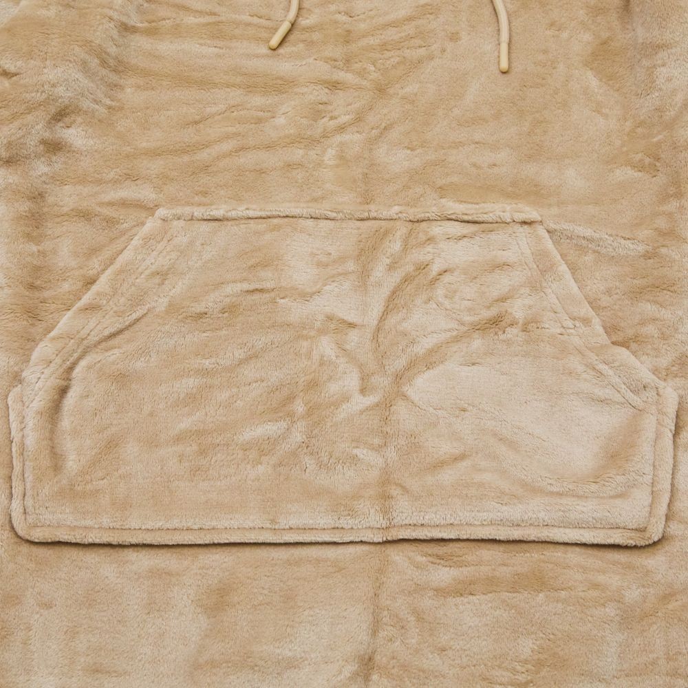 WIZ'A　ウィザ　着る毛布フードタイプＢＥ, ベージュ, 120cm