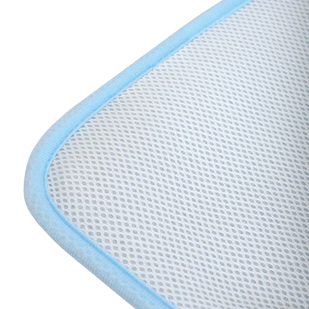 ウィザ WIZ'A 足元さらっとバスマット　約３５×５０ｃｍ, ブルー, 35×50cm