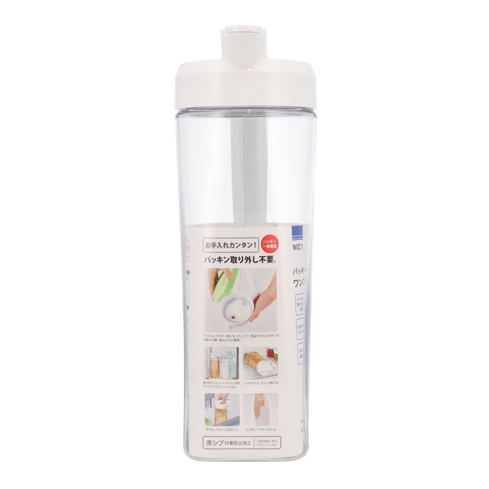 パッキン一体型ワンプッシュピッチャー　2．1Ｌホワイト, ホワイト, 2.1L