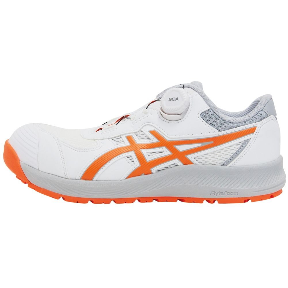 アシックス（ASICS） ウィンジョブCP219 BOA ホワイト×ショッキングオレンジ, ホワイト×ショッキングオレンジ, 25.5cm