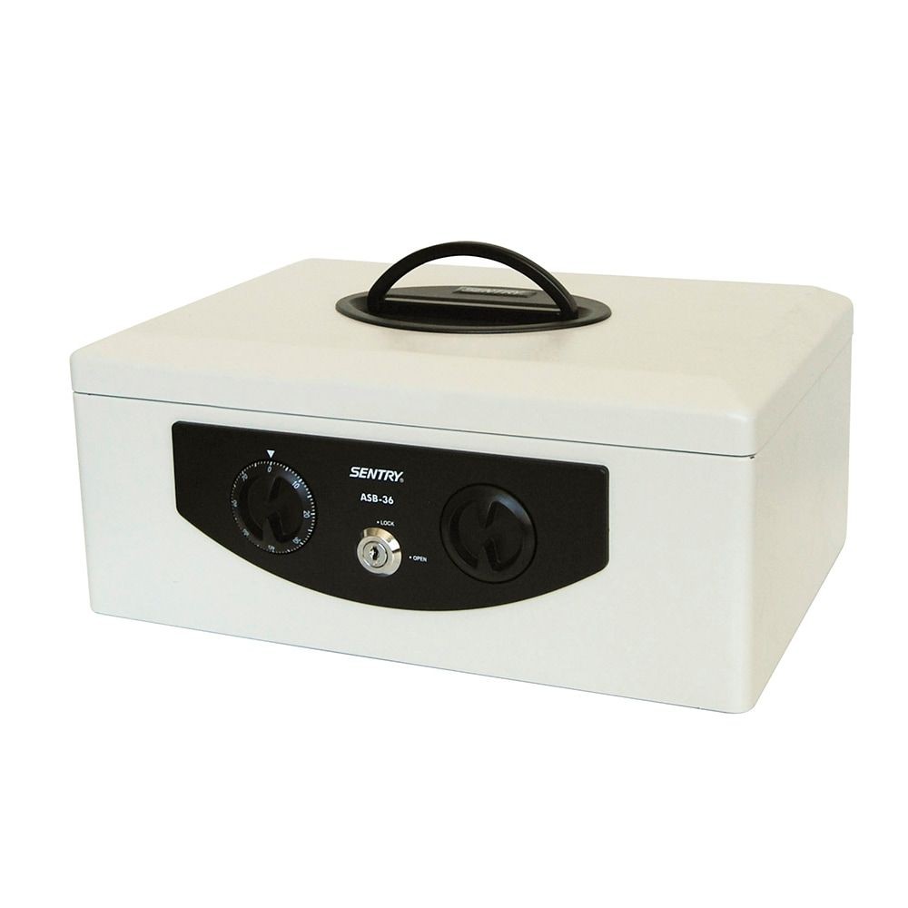セントリー  手提げ金庫　ＡＳＢ―36, ライトグレー, ASB-36