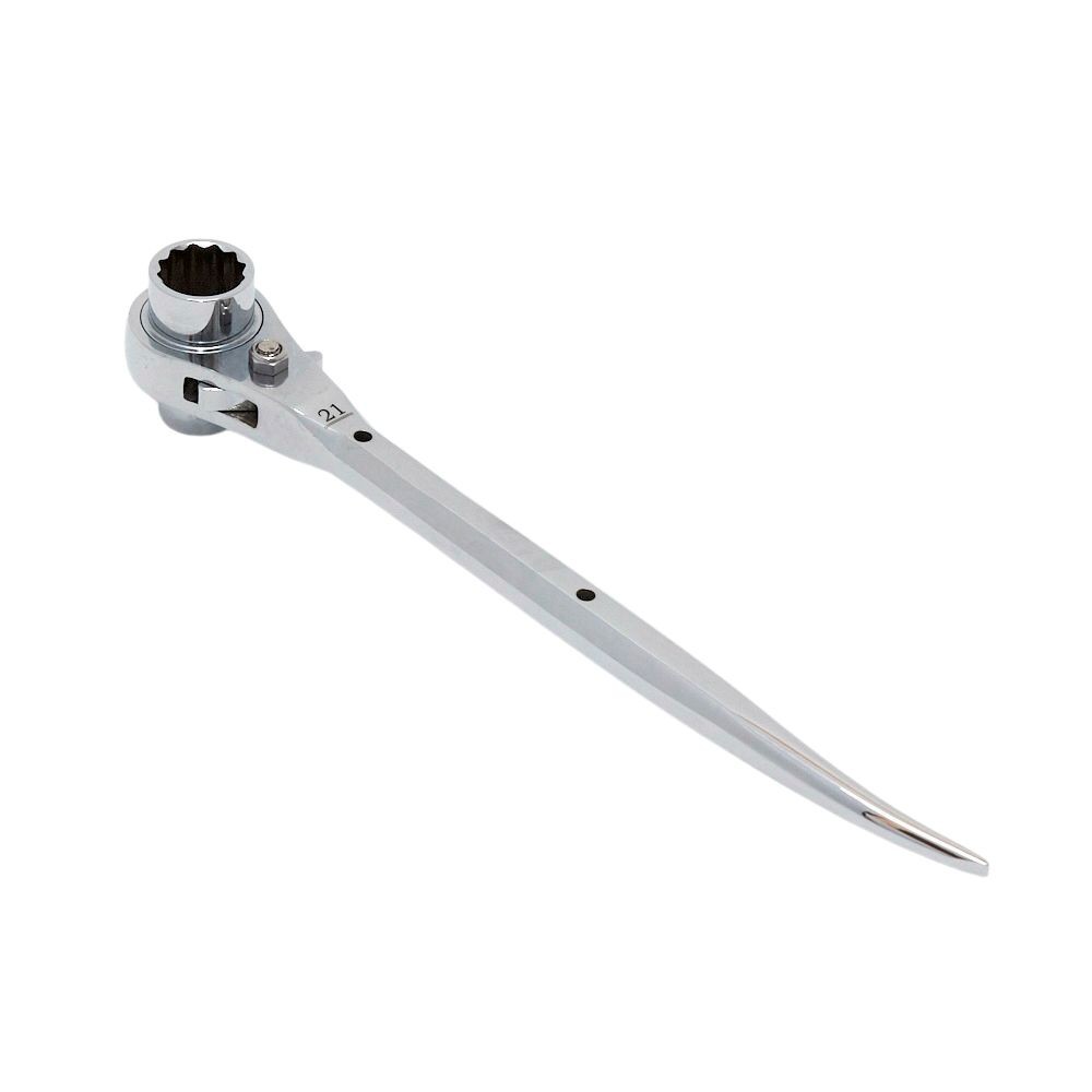 MUSTTOOL ラチェットレンチ 曲がりシノ付 RW-1721C, -, -
