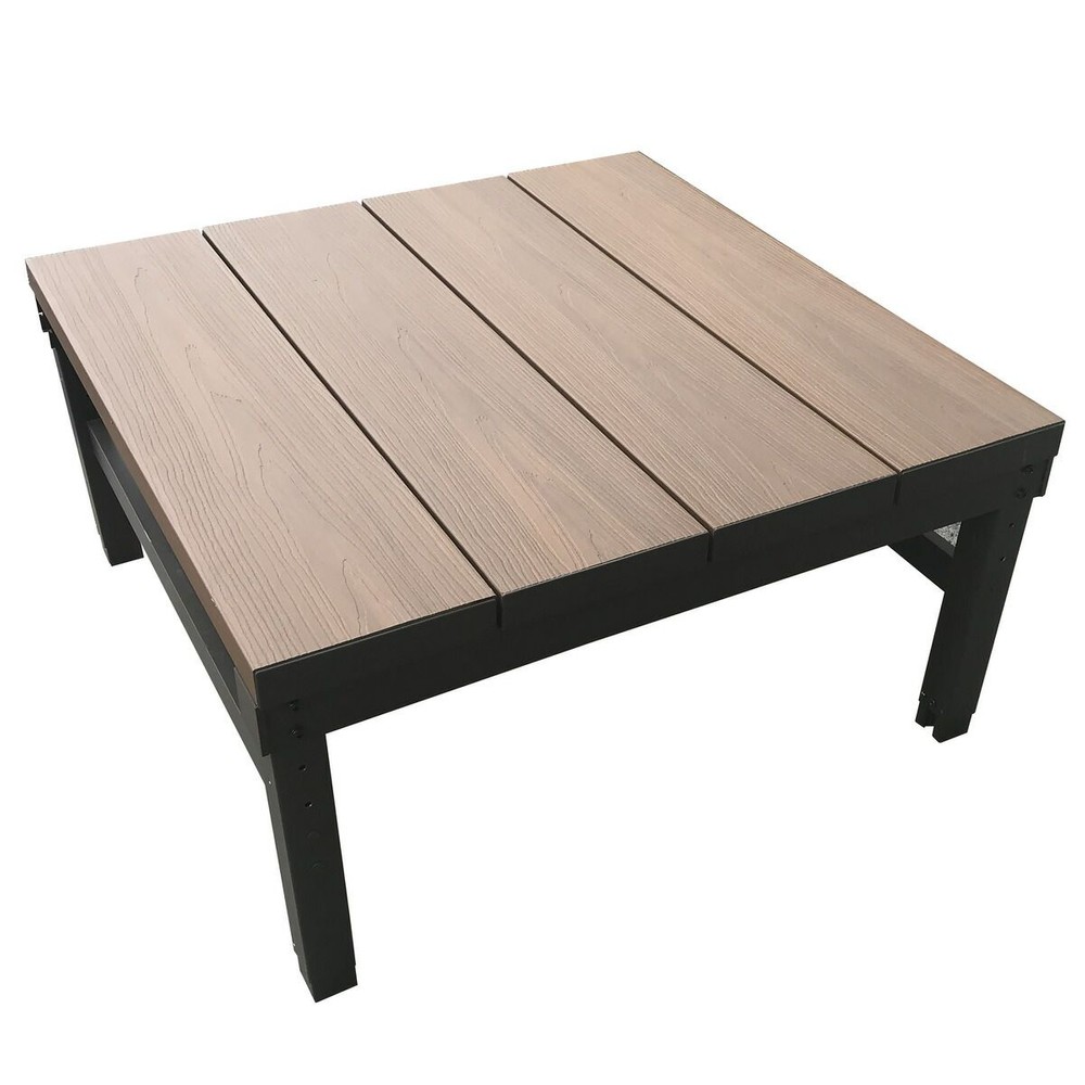 人工木ユニットデッキ9090　約894ｘ894ｘ450ｍｍ, ブラウン, 約894ｘ894ｘ450ｍｍ