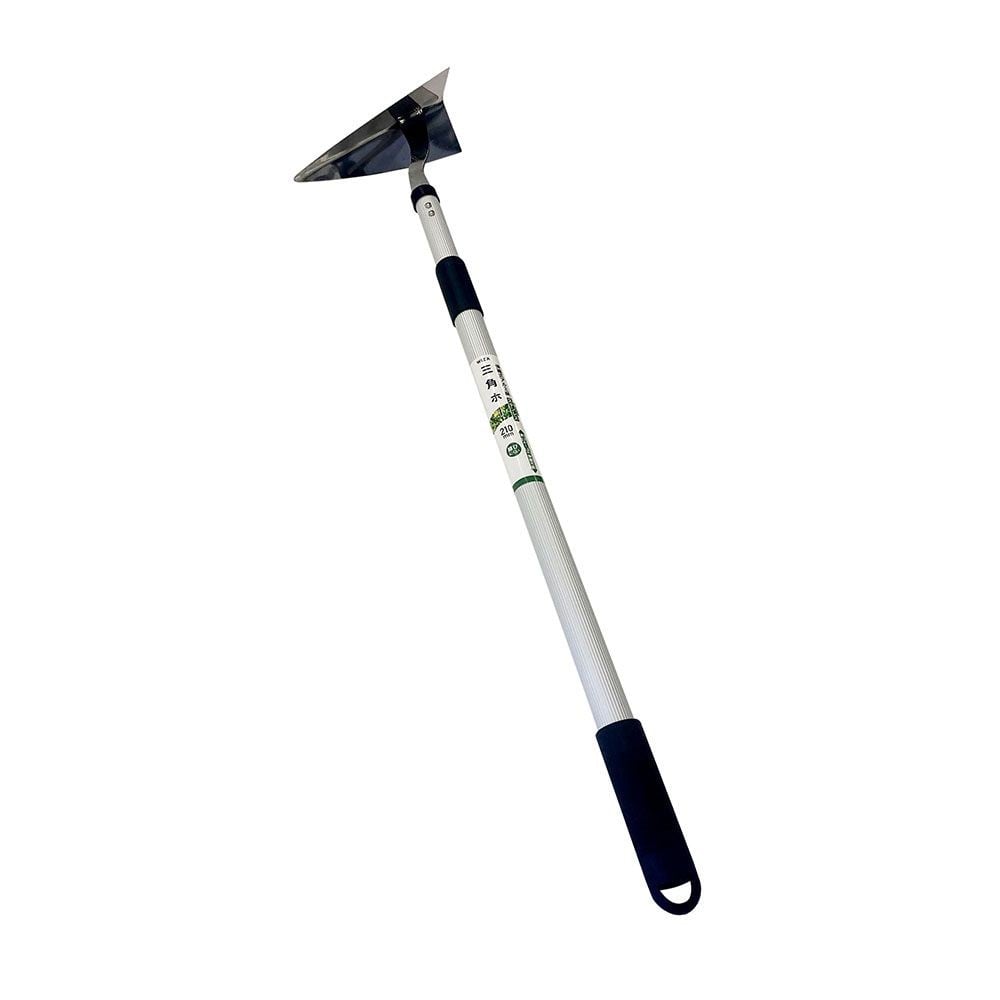 ウイザ WIZ'A アルミ柄伸縮式ステンレス三角ホー　210ｍｍ, シルバー, 伸縮式