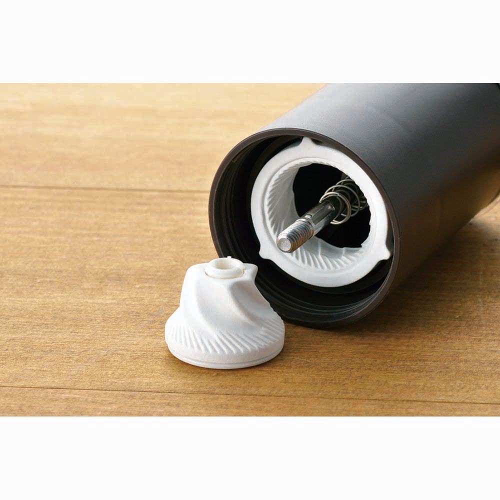 川崎 KAWASAKI セラミック コーヒーミル pure MI-015, ブラウン, pure