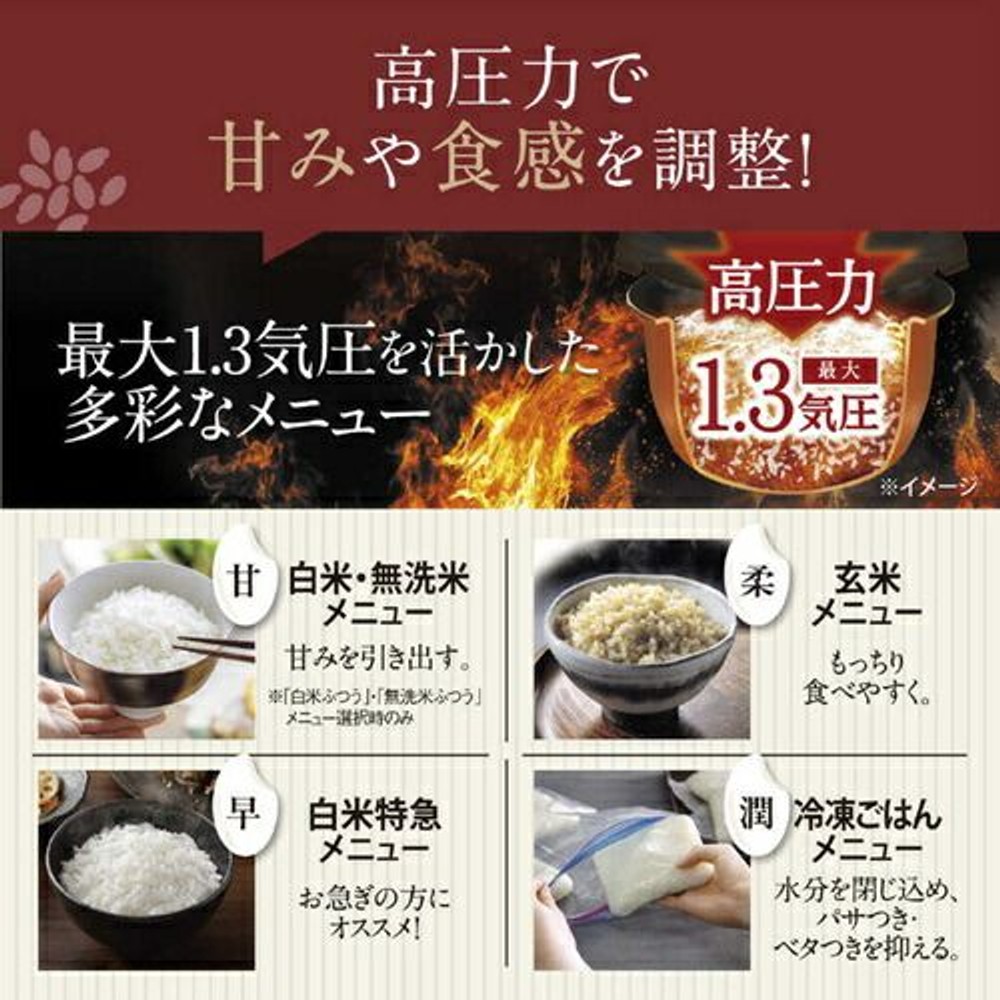 象印　圧力 IH 炊飯ジャー5.5合炊き　NW-BB10-BZ, スレートブラック, 5.5合炊き