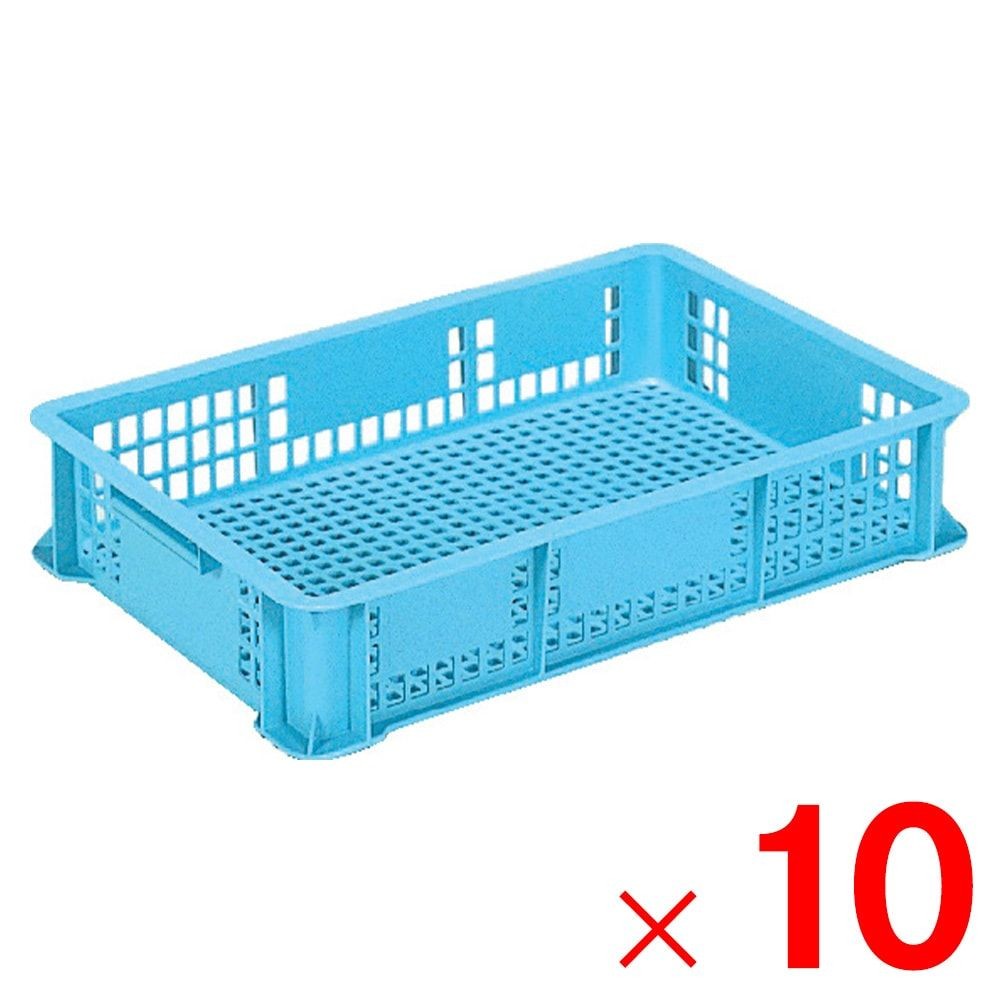 サンコー サンテナー B#19K ライトブルー 101909-00 ×10個セット【メーカー直送・代引不可】【法人限定】, ライトブルー, 10P