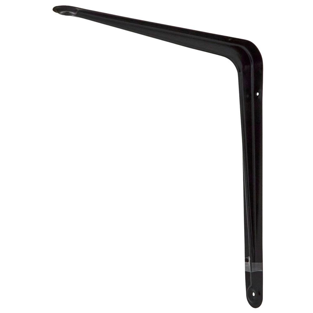 Ｌ型棚受（ブラック）　３００&times;３５０, ブラック, 300&times;350mm