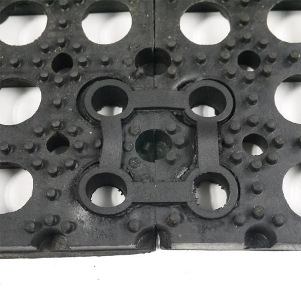 有孔ゴムマット　ジョイント, 黒, ジョイント