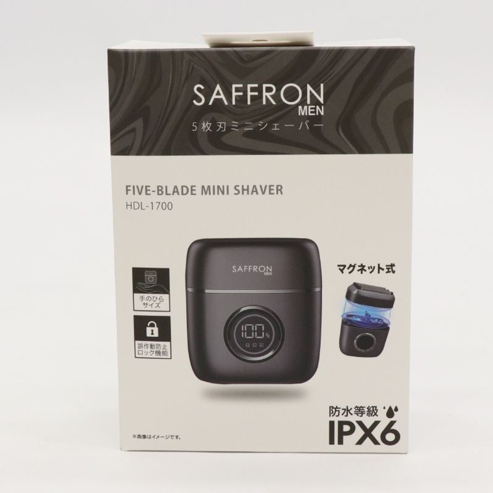 SAFFRON ５枚刃ミニシェーバー　ＨＤＬー１７００, ブラック, 5枚刃